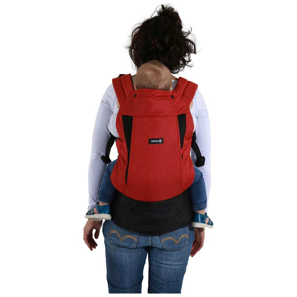 Porte bébé physiologique physionest - red chic - safety 1st sur