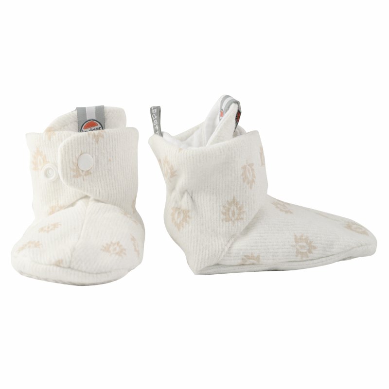 Woobling chaussures chaudes pour bébé chaussons doublés en peluche bottes  d'hiver arc botte de neige nouveau-né prewalker premier marcheur Blanc 6-12