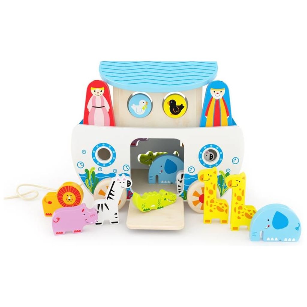 Hape Pull Along Noah s Ark Educational Toys for Children