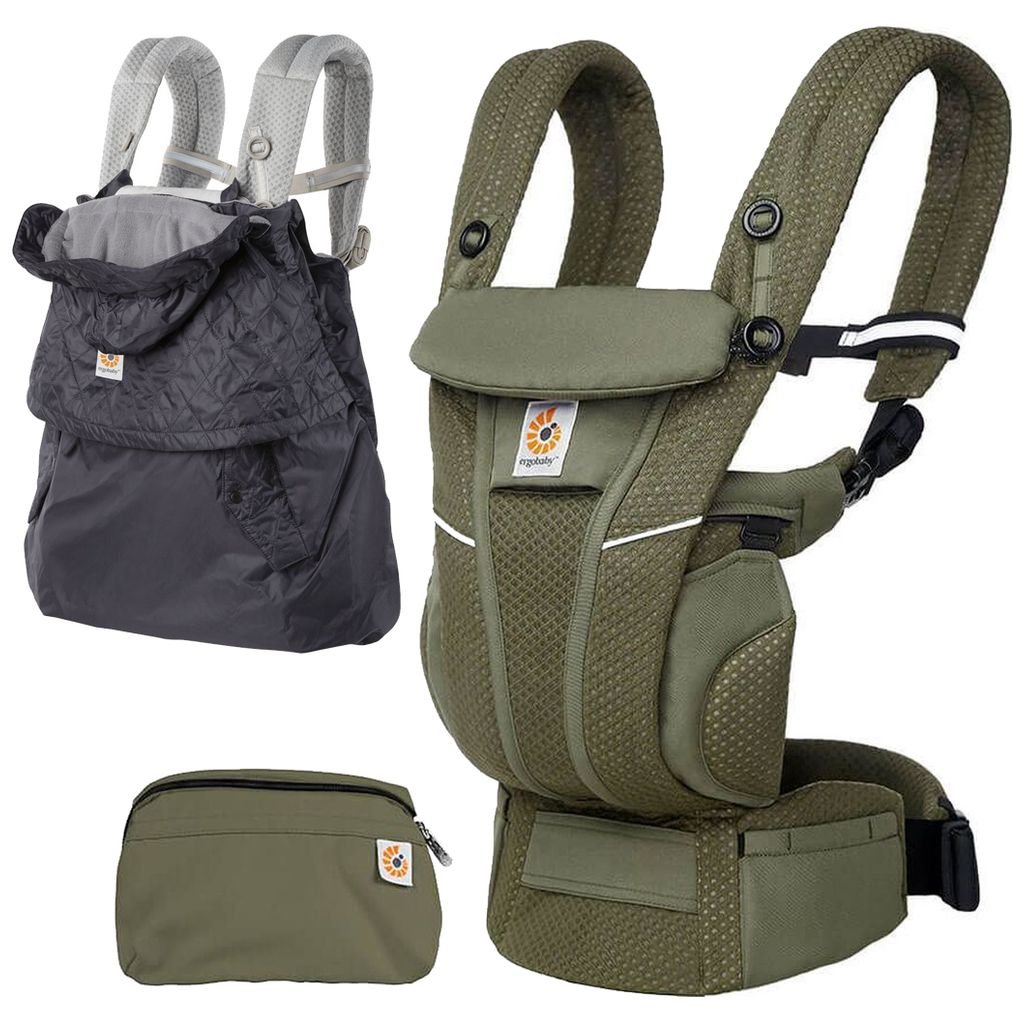 Ergobaby Omni Breeze All-Position Mesh Baby Carrier - Soft Olive Diamond
