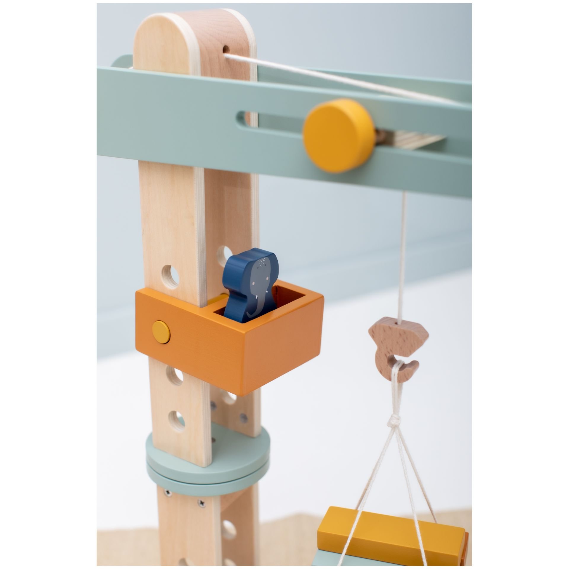 spielzeug kran holz Trixie Holz Kran - Perfektes Spielzeug für kleine Bauarbeiter