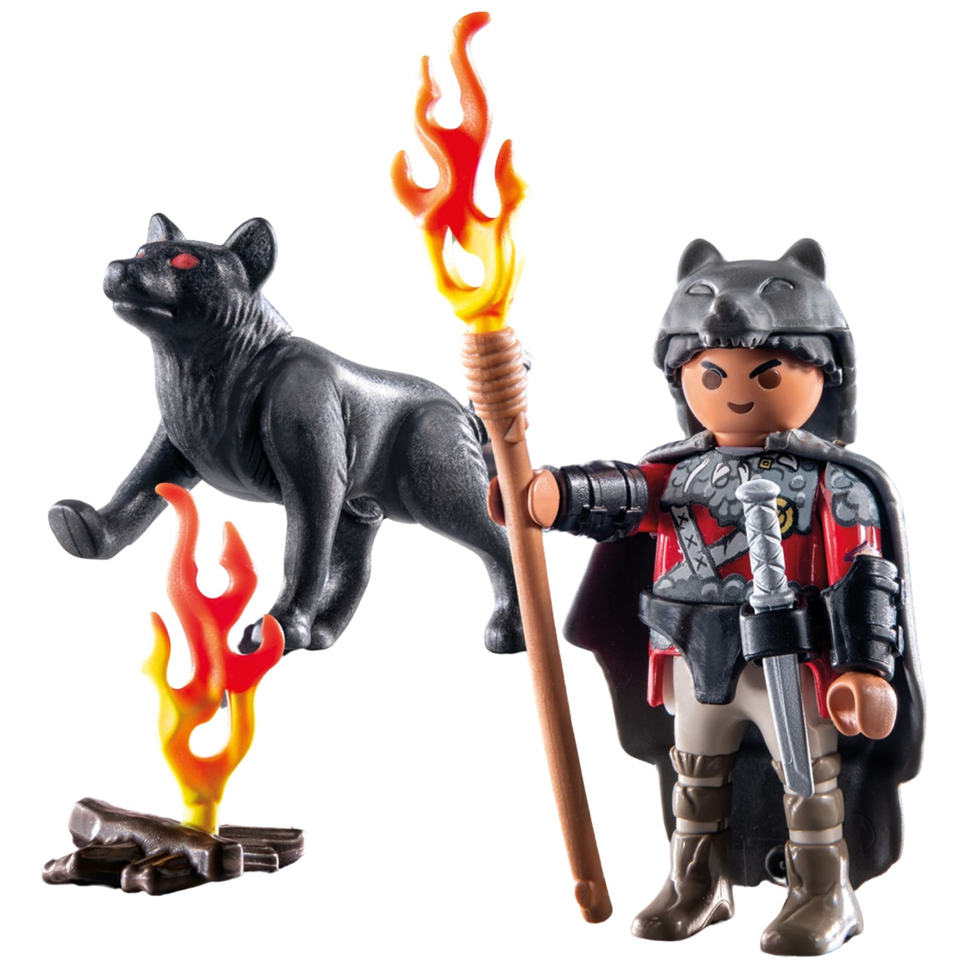 PLAYMOBIL History 71482 Warrior with wolf | 4mybaby