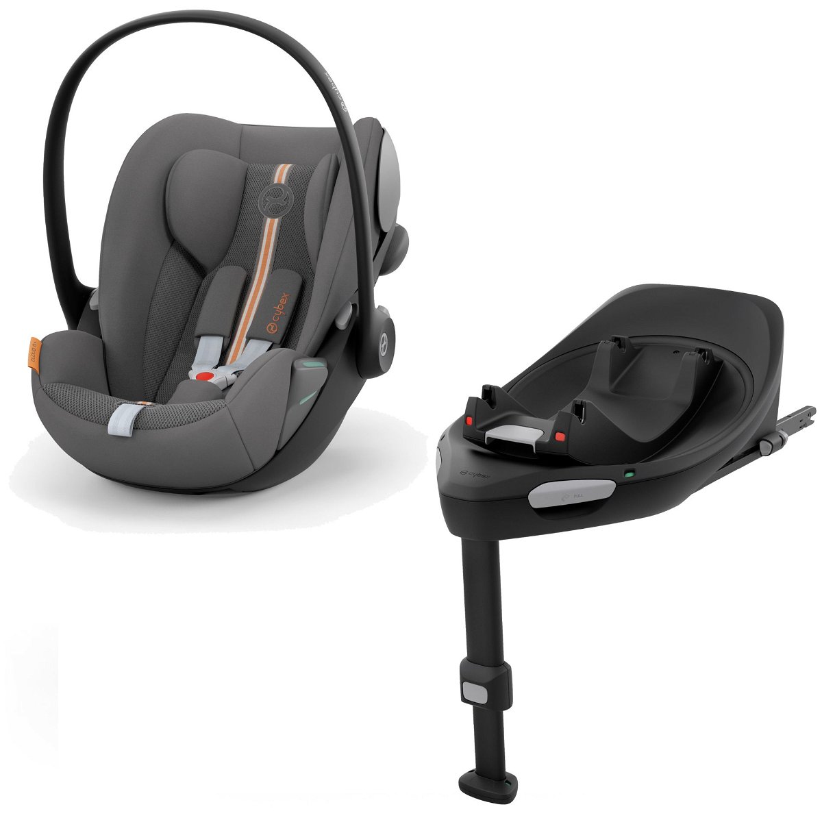 cybex Cloud G i-Sizeラバグレープラス モジュラー Cybex Cloud G i-Size 40-87cm car seat, Lava Grey | NordBaby™