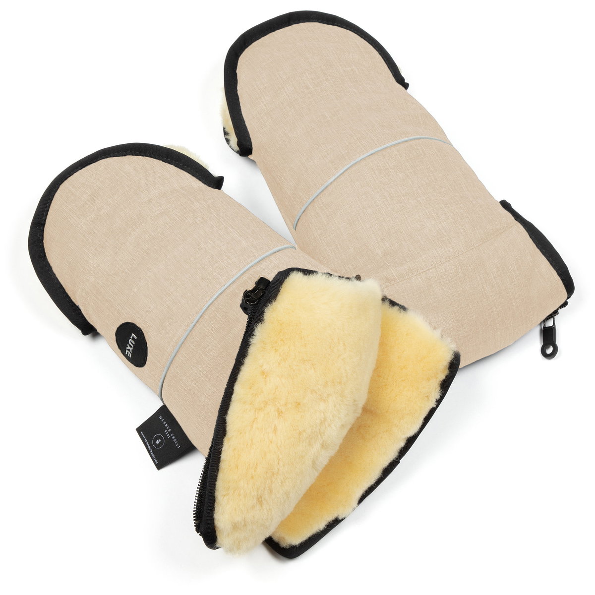 Product Image for Werner Christ Baby GLOVY LUXE Lambskin Hand Warmers cloud beige