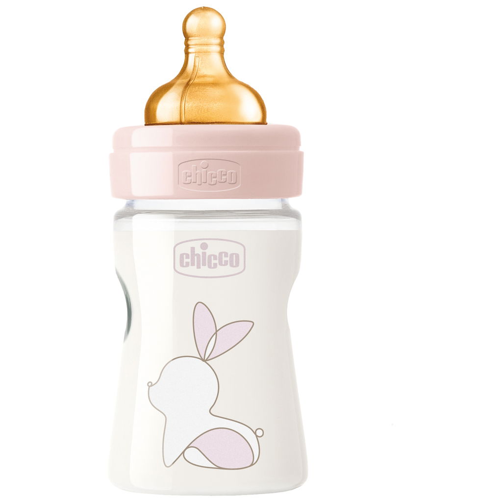 Chicco Original Latex Plastic Bottle