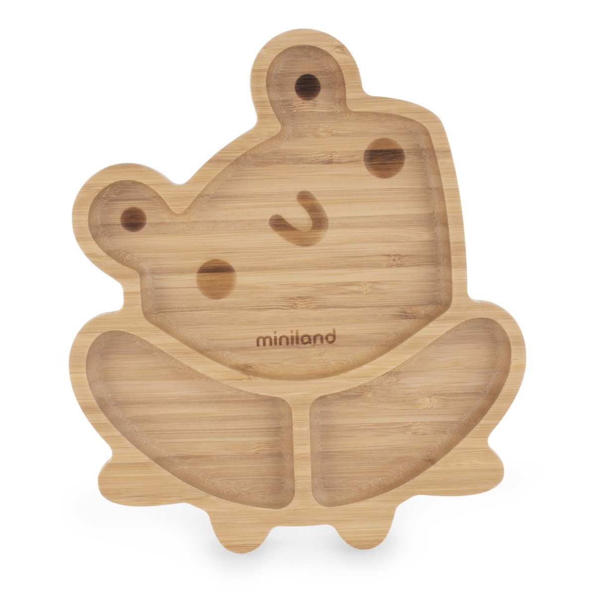 Product Image for miniland Bambus Holzteller Modell Frog