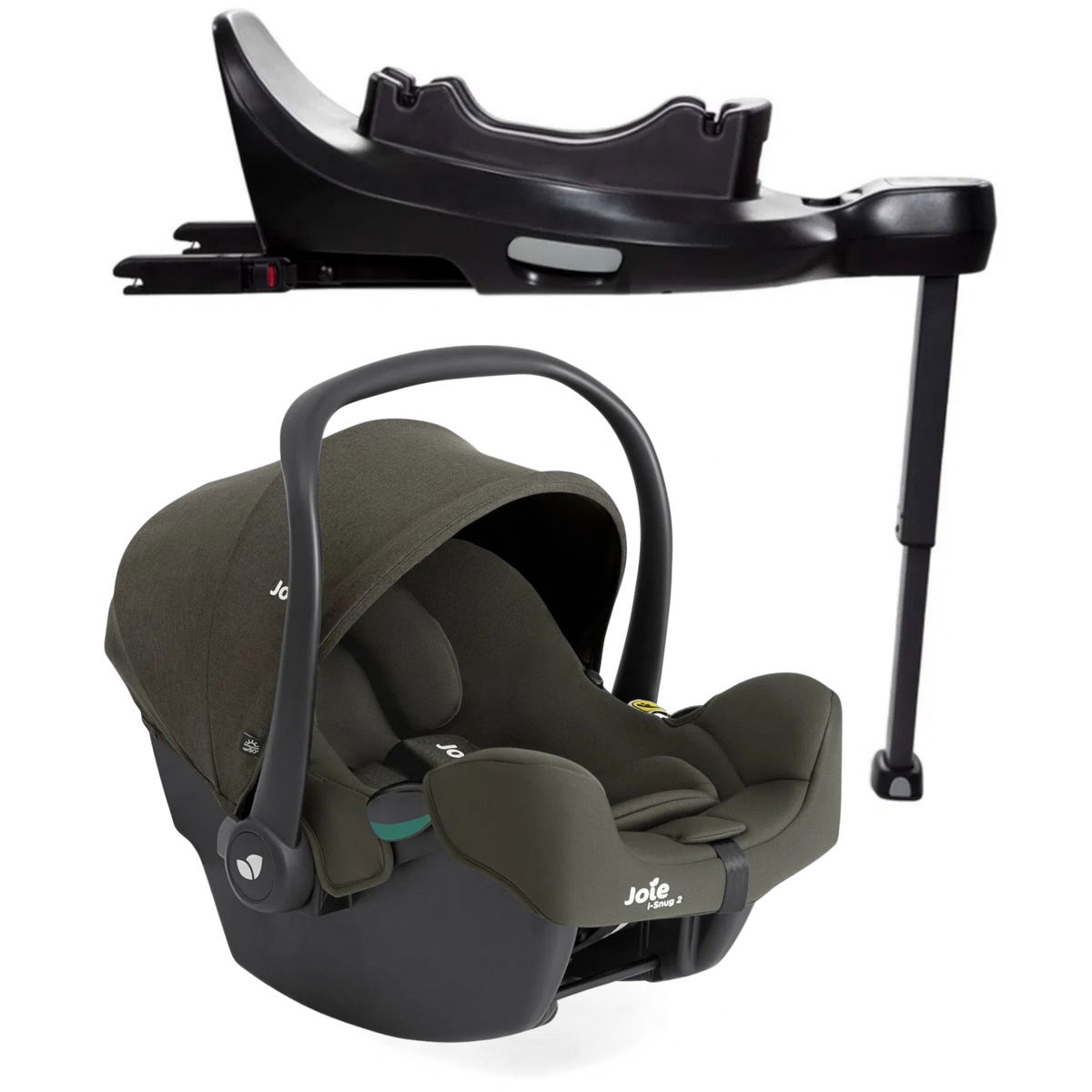 Joie i-baseとi-Snug Joie i-Snug 2 R129 i-Size 40cm-75cm Car Seat- Pebble (0-12 Months