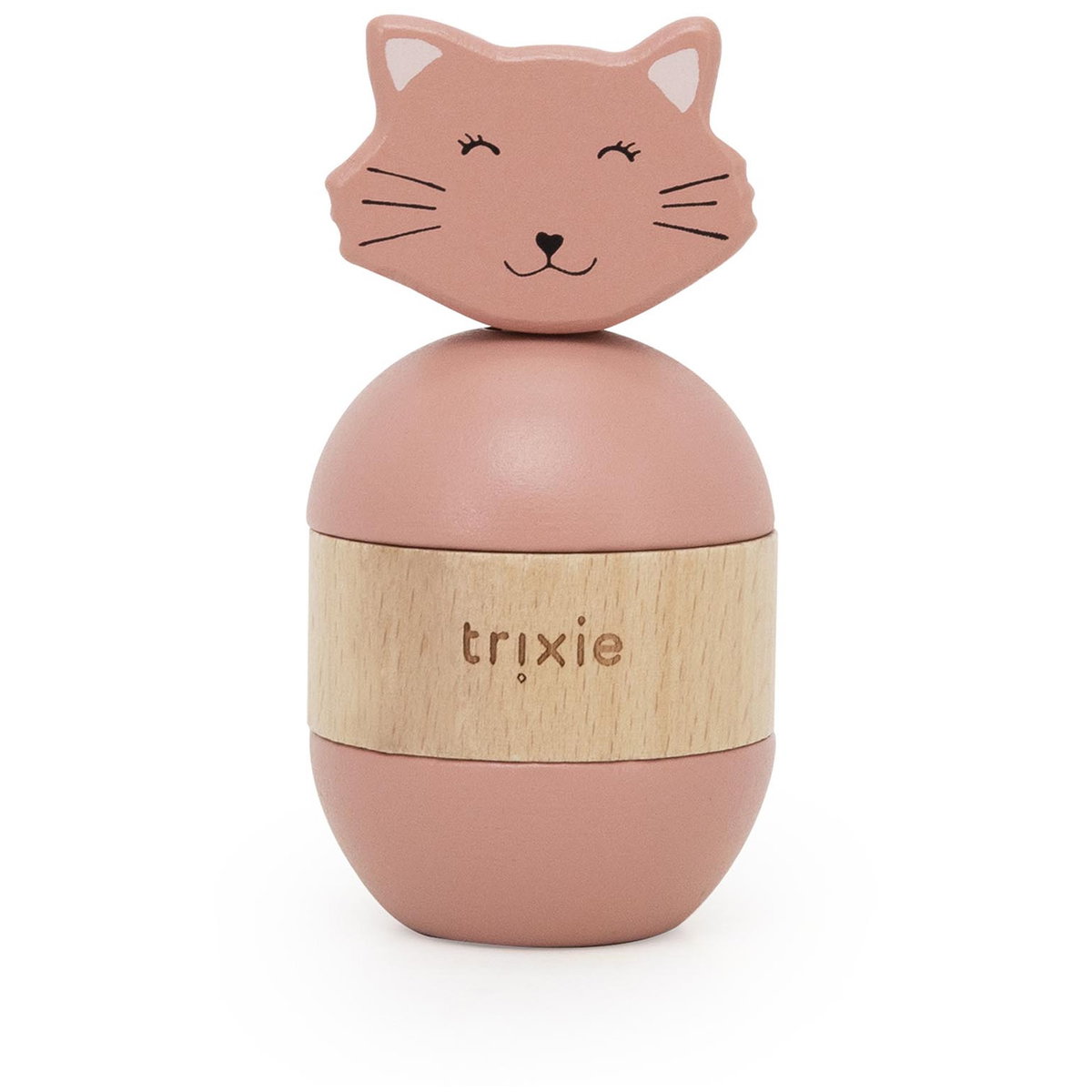 Product Image for trixie Rassel Stapeltier aus Holz mrs. cat Alter ab 10 M