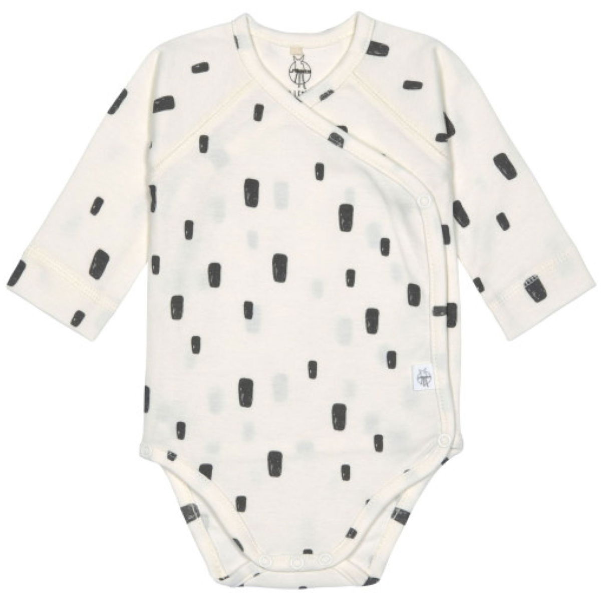 Product Image for Lässig Langarm Wickelbody GOTS Bricks milky