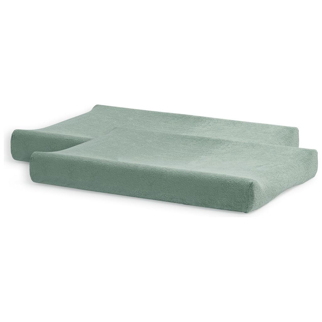 Product Image for Jollein Wickelauflagenbezug Frottee 2 Stück ash green Grösse 50x70cm