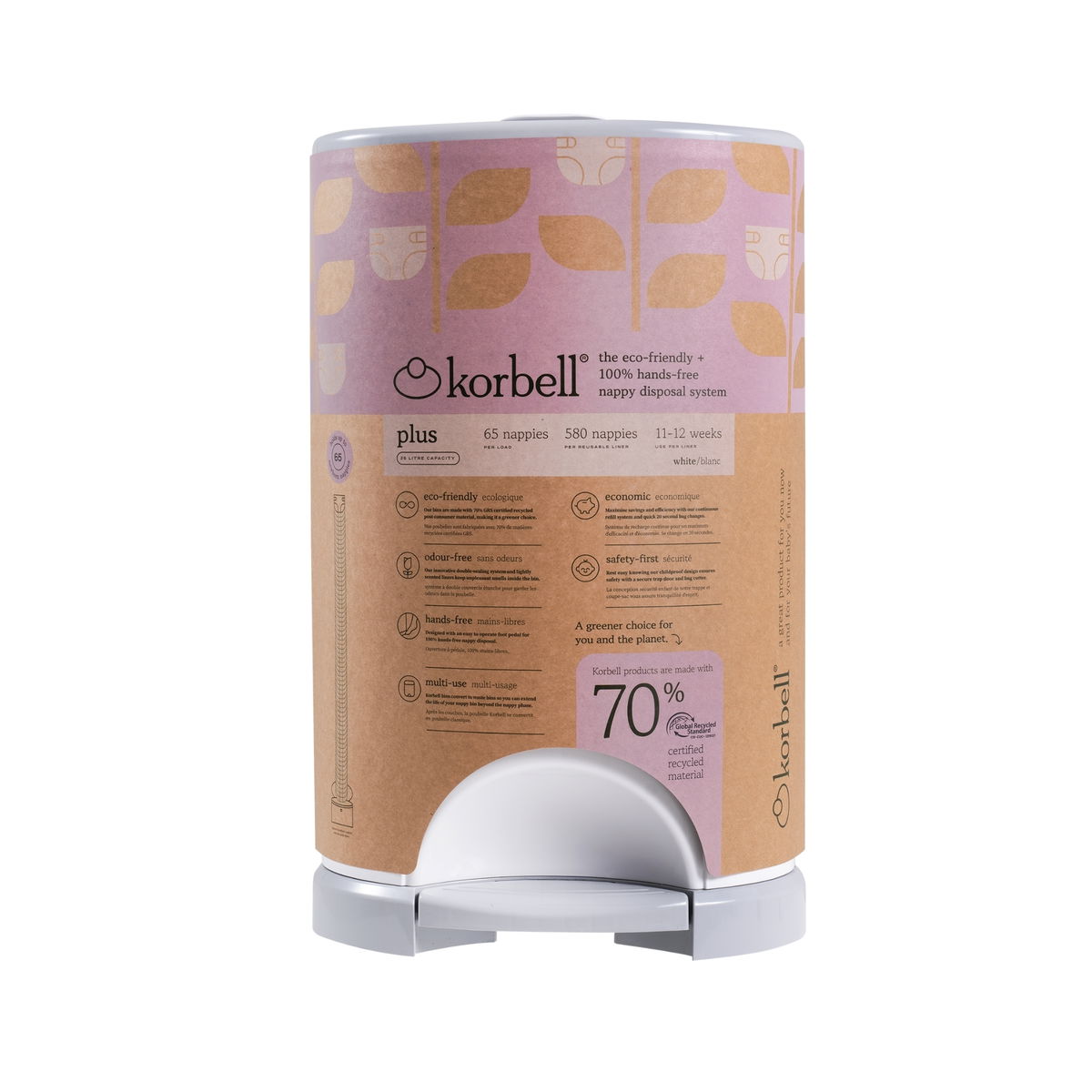 Product Image for Korbell pattumiera pannolini Plus riciclata