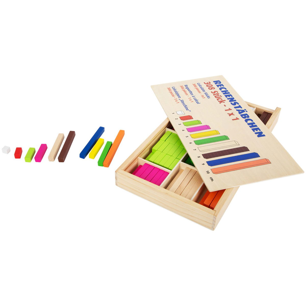 small foot counting sticks learning box | Wooden toy Buy now