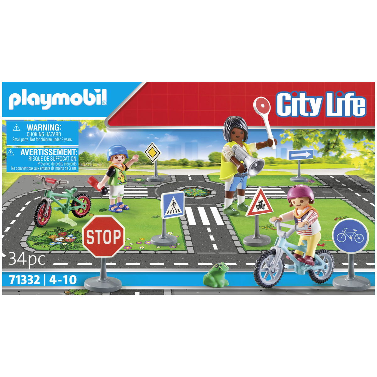 PLAYMOBIL City Life 71332 Parcours à vélo Un set de jeu