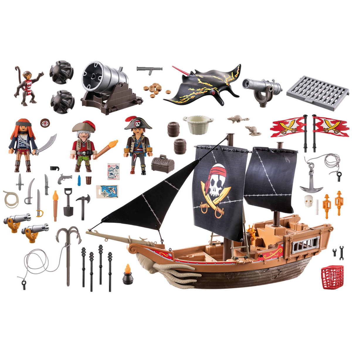 Galeone Pirati Playmobil 5135 Playmobil Veliero Pirati Giocattolo