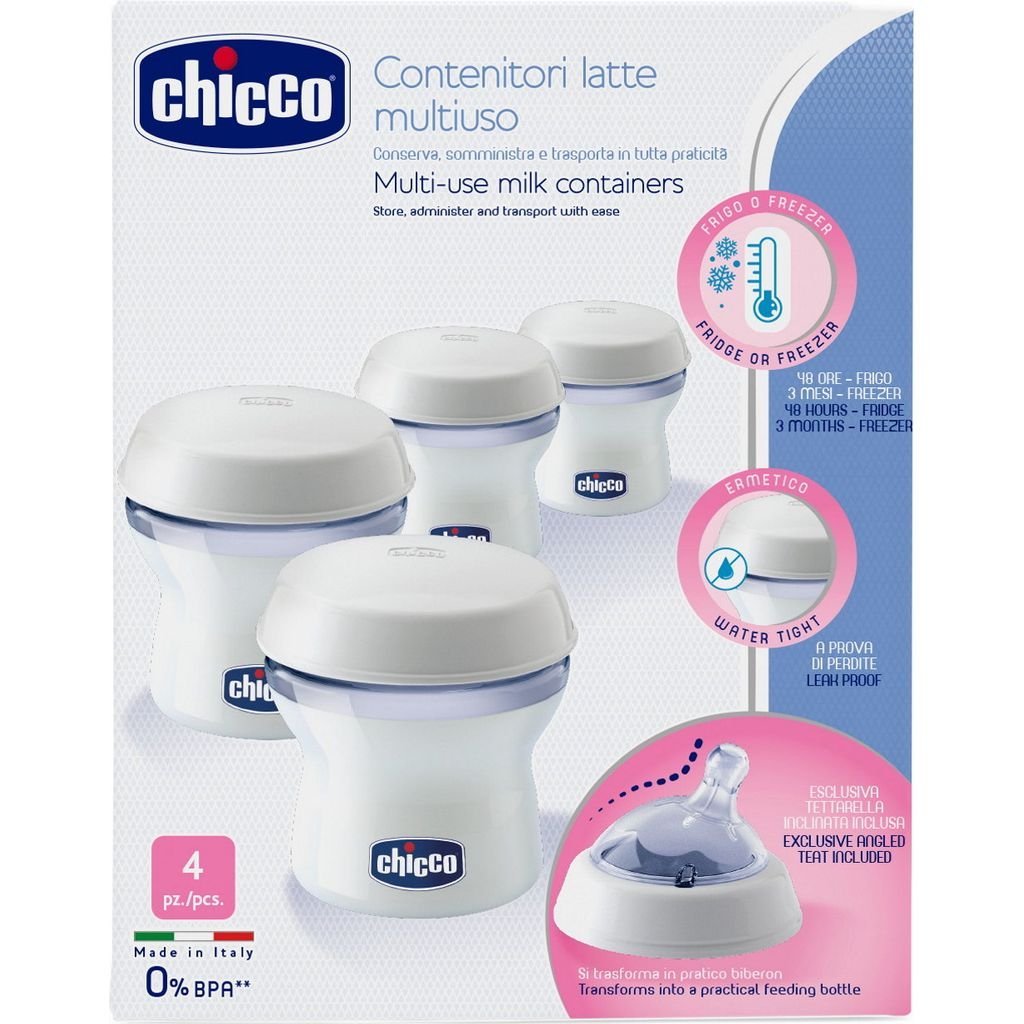 Chicco Muttermilch Behälter 4Stk.
