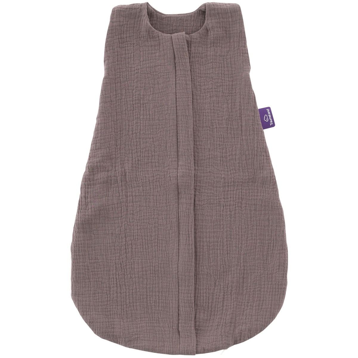 Product Image for Träumeland Sommerschlafsack Liebmich Baumwollmusselin schokopflaume Grösse 90 Temperaturausgleichend