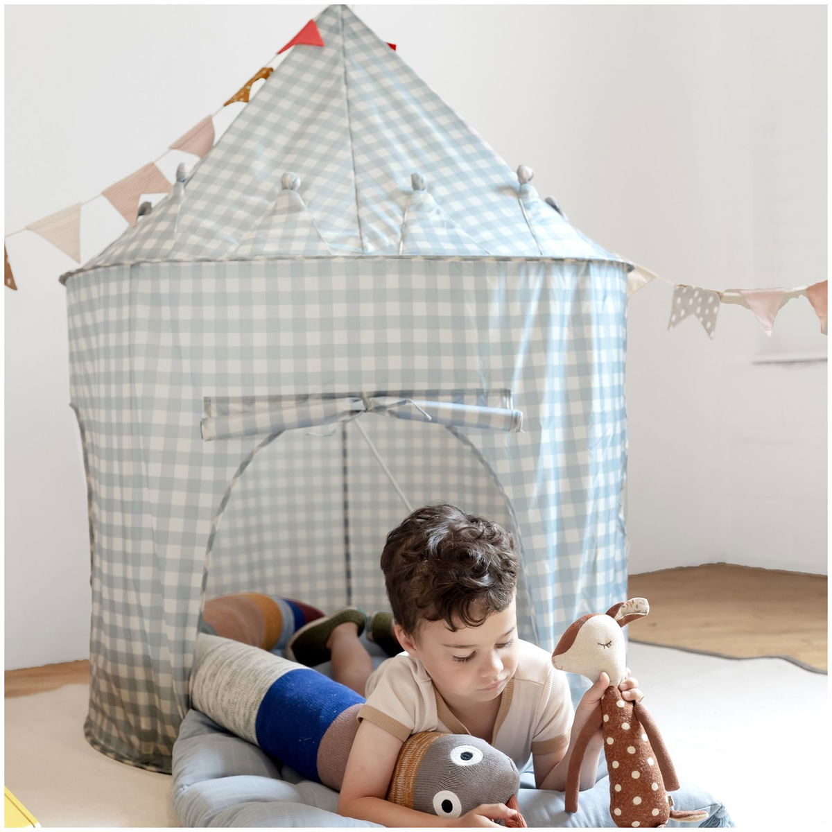 Sprouts Tent blau kariert - Main Image