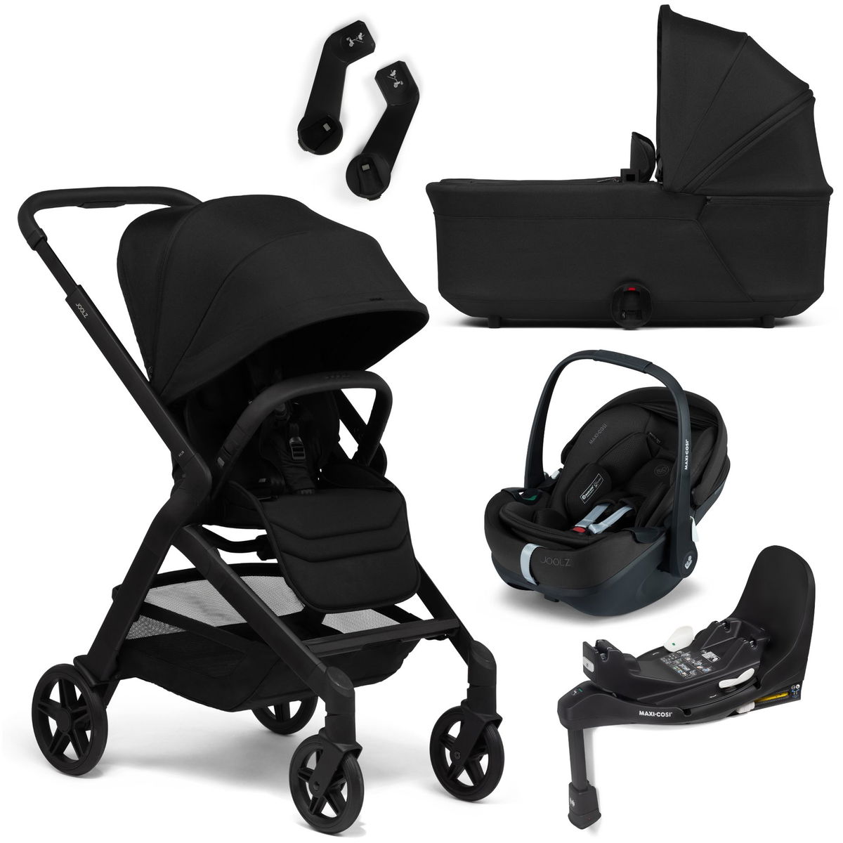 Product Image for Joolz Hub2 4in1 Set space black for 1 child with 4 wheels