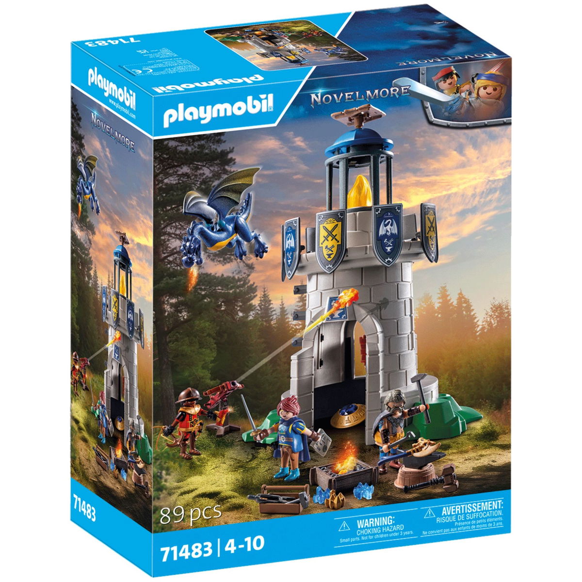 PLAYMOBIL Novelmore 71483 Knight's tower with blacksmith and