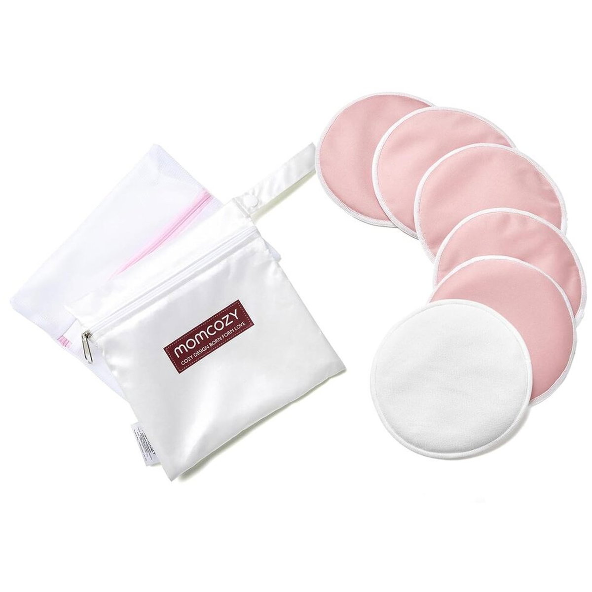 Product Image for Momcozy Reusable Nursing Pads Model Thin Package size 6 piece