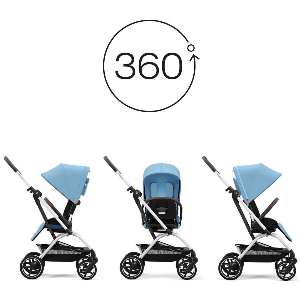 CYBEX Eezy S Twist 2 silver The compact city runabout