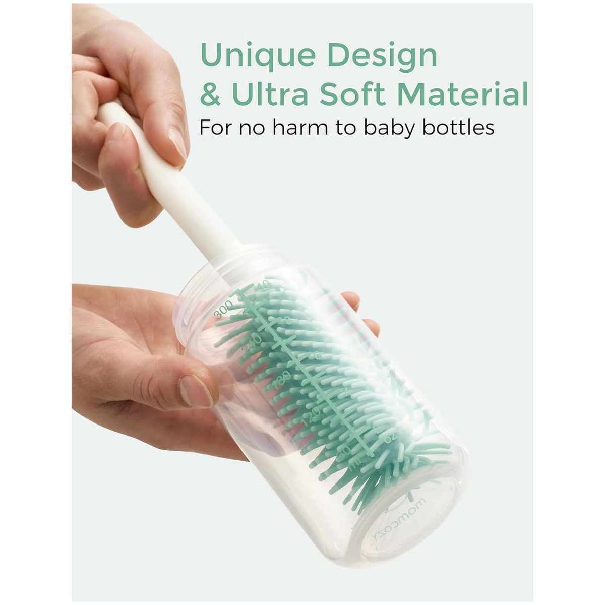 Babyflaschen Reinigungsbürste Set – Silikon Bürsten Mit Langem Stiel Für Flaschen, Sauger & Strohhalme