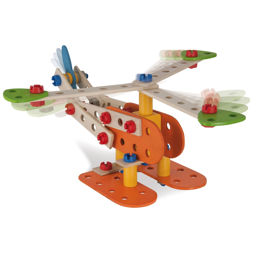 Eichhorn Constructor Set Di Espansione 111 Pezzi In Legno Di Faggio Certificato FSC, Viti, Listelli, Ruote, Per Modelli Constructor, Made In Germany