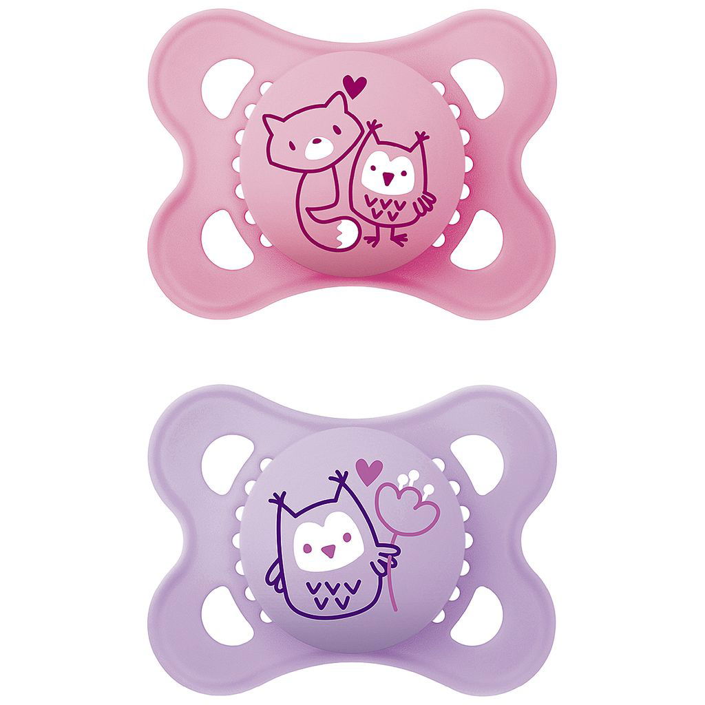 Mam Pacifier Purple MAM Original Pure Latex Natural Dummy For Babies