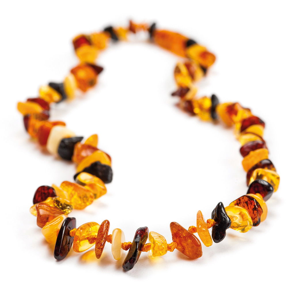 Grünspecht Collana di ambra per bambini