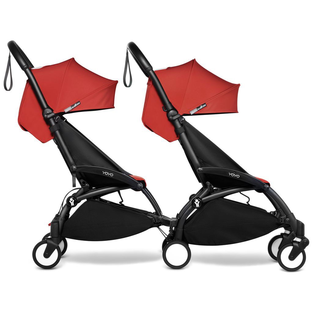 BABYZEN YOYO² 6+ black mit Connect 6+ Textilset – Geschwiste