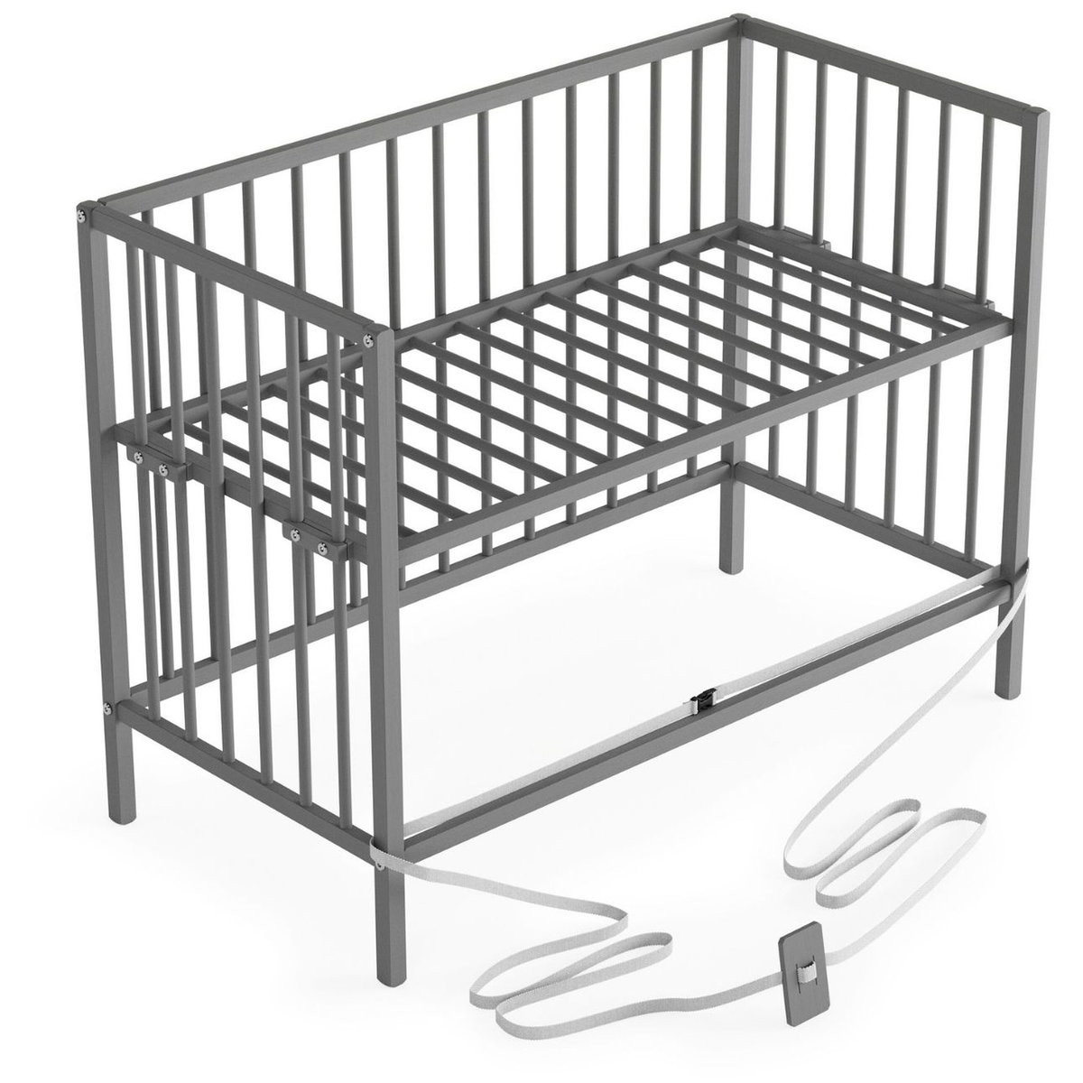 Product Image for SÄMANN Dreamy Bedside Crib grey Wood