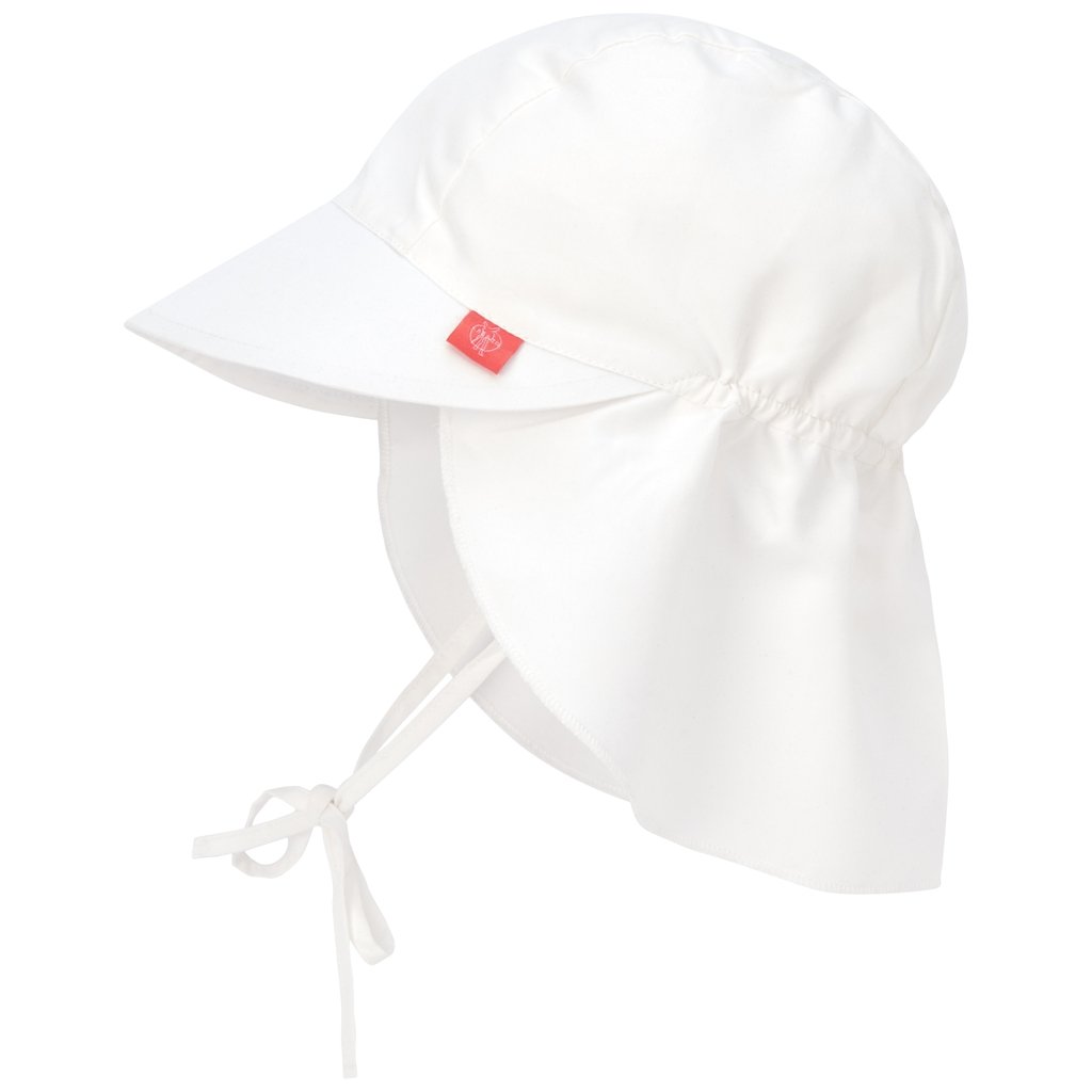 Lässig Protezione solare Flap Hat bianco