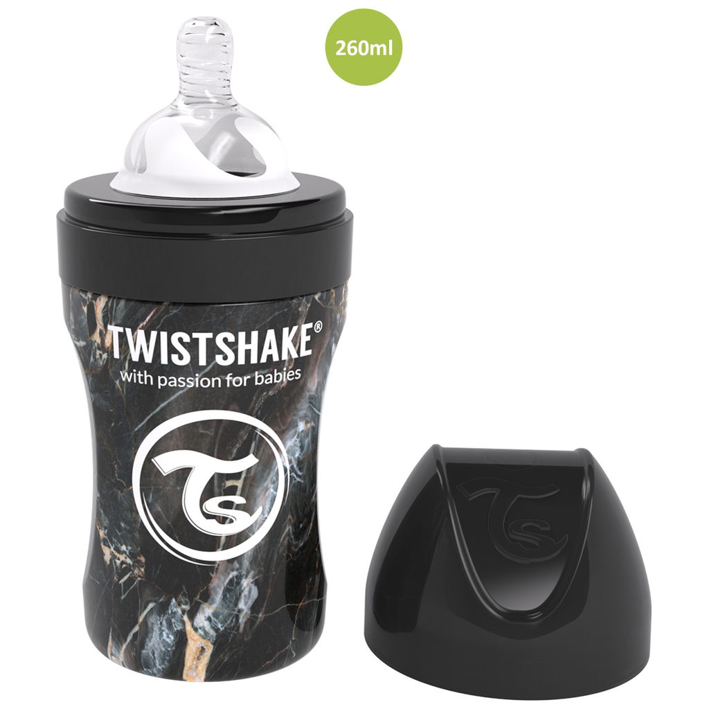 Product Image for Bottiglia in acciaio inossidabile Twistshake Anti Colic marmo nero