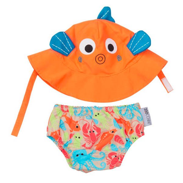 Zoocchini Bath Diapers and Hat Fish
