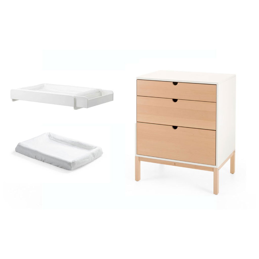 STOKKE Home Dresser with Changer and Cover