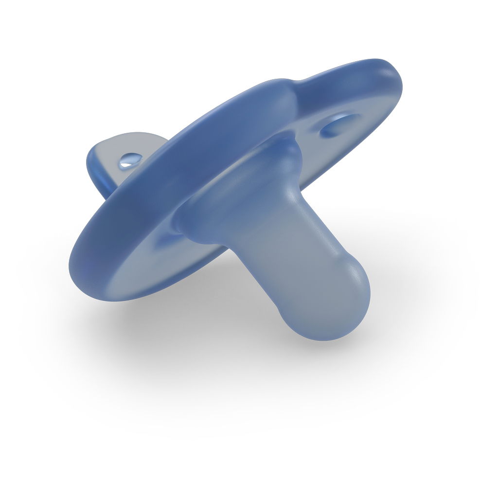 Philips Avent Beruhigungssauger Curved Soothie blue im 4mybaby.ch Online-Shop für Babyartikel