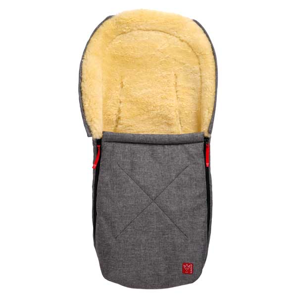 Product Image for Kaiser Chancelière pour siège bébé Emma en peau d'agneau anthracite-melange Remplissage Peau de mouton
