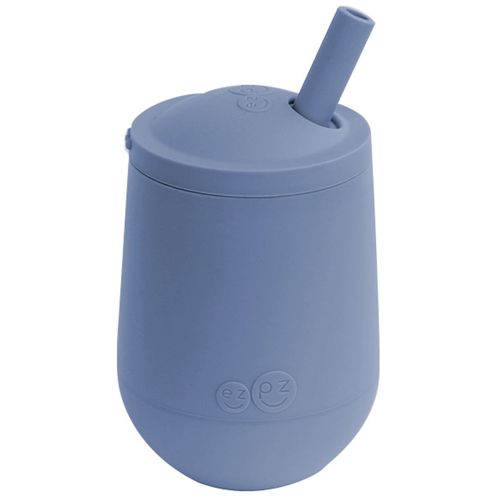Product Image for ezpz Mini tazza con cannuccia e coperchio indaco