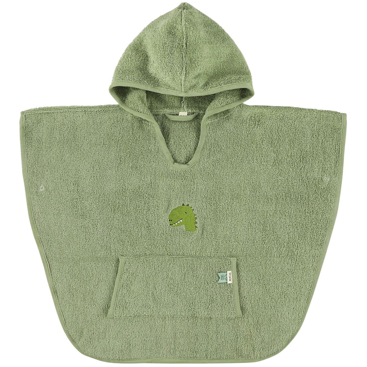 Bagger Kapuzen-Poncho Für Kinder - Musselin Badeponcho Mit Niedlichem Bagger-Motiv