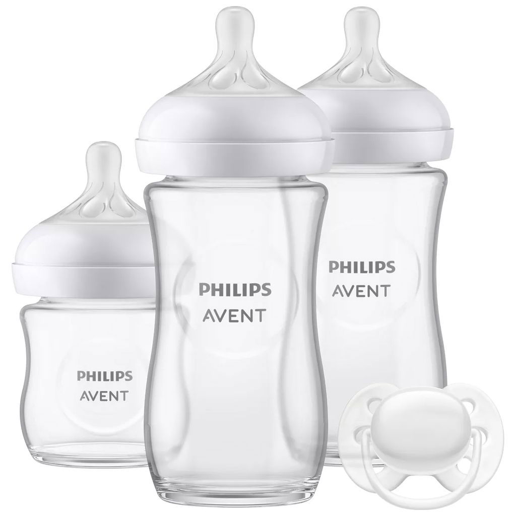 Philips Avent Natural Response Small glass bottle set for newborns