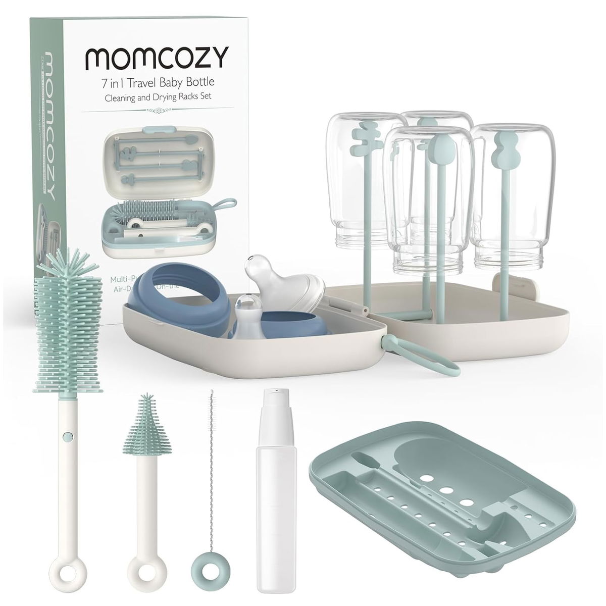 Product Image for Momcozy Set de nettoyage 7en1 pour biberons