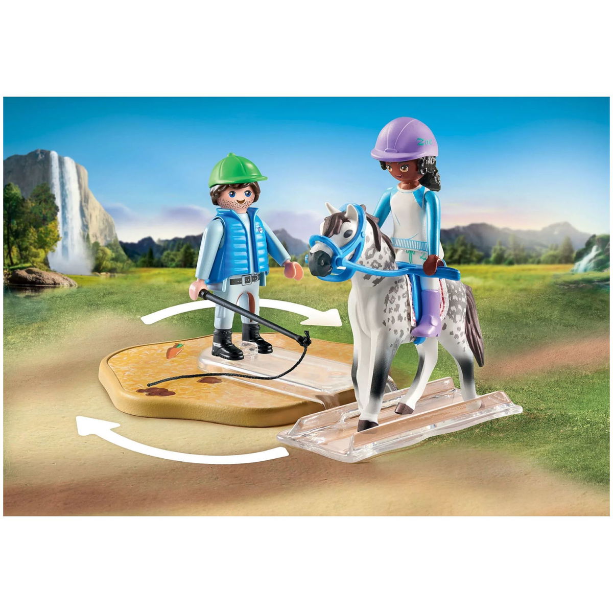 PLAYMOBIL Horses of Waterfall 71637 Modern Riding School 4mybaby