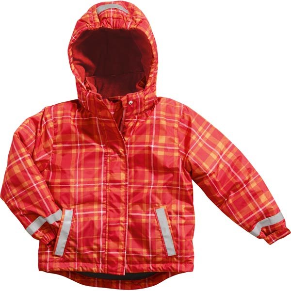 Playshoes Snow Jacket check red orange