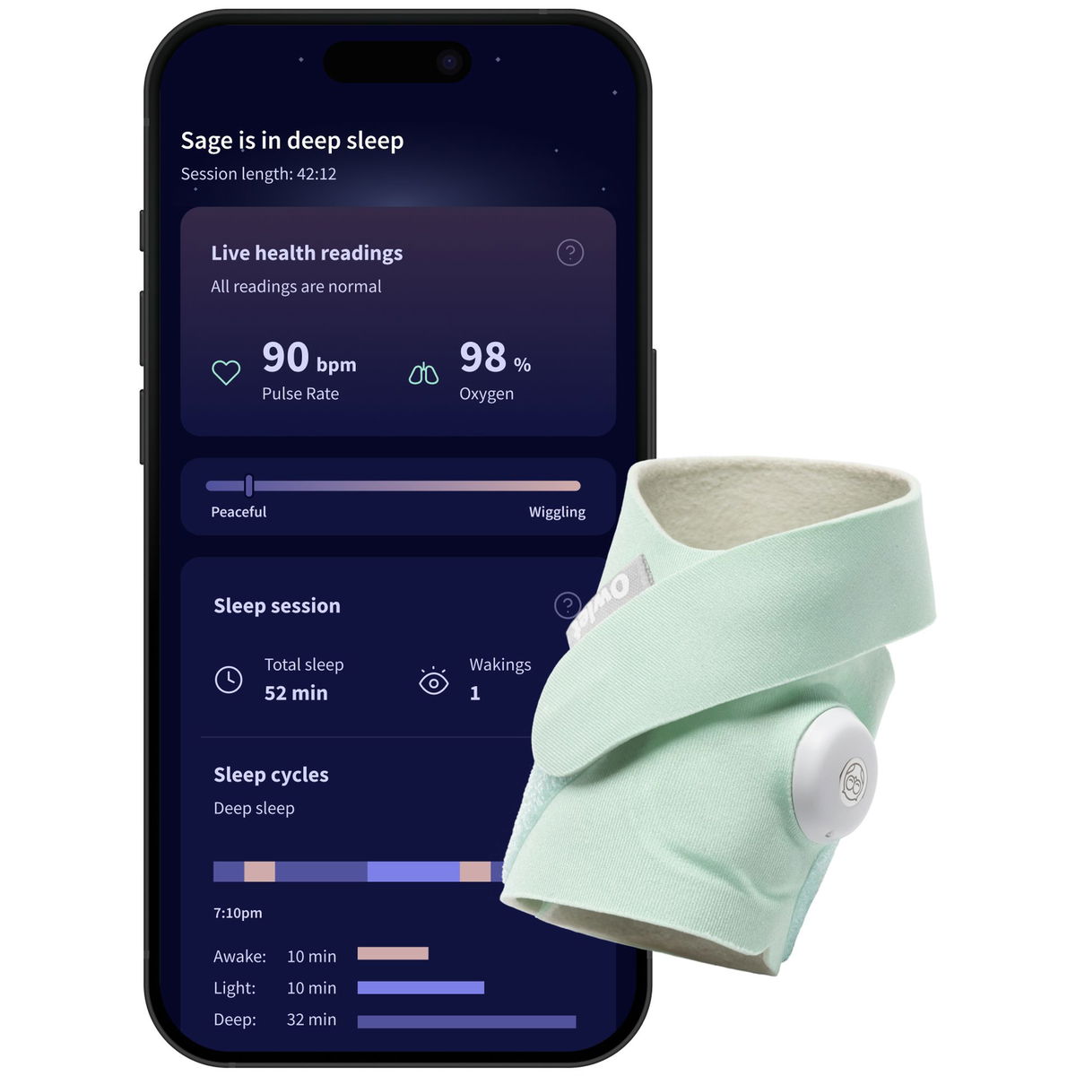 Owlet Dream Sock Baby Monitor - Buy Now at 4mybaby