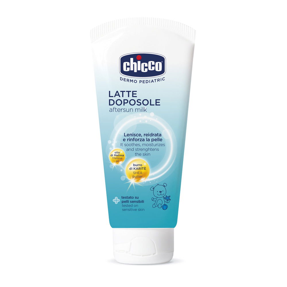 Tube mit After Sun Milch f&uuml;r sensible Babyhaut, Vorderseite