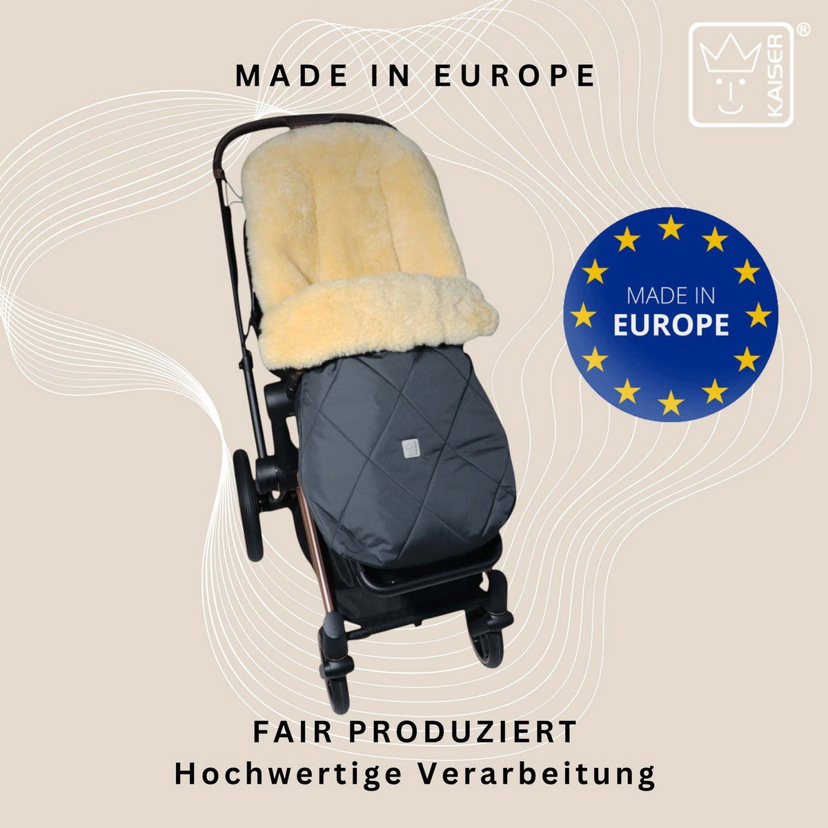 Kaiser COOSY Lammfell Fusssack - jetzt online kaufen
