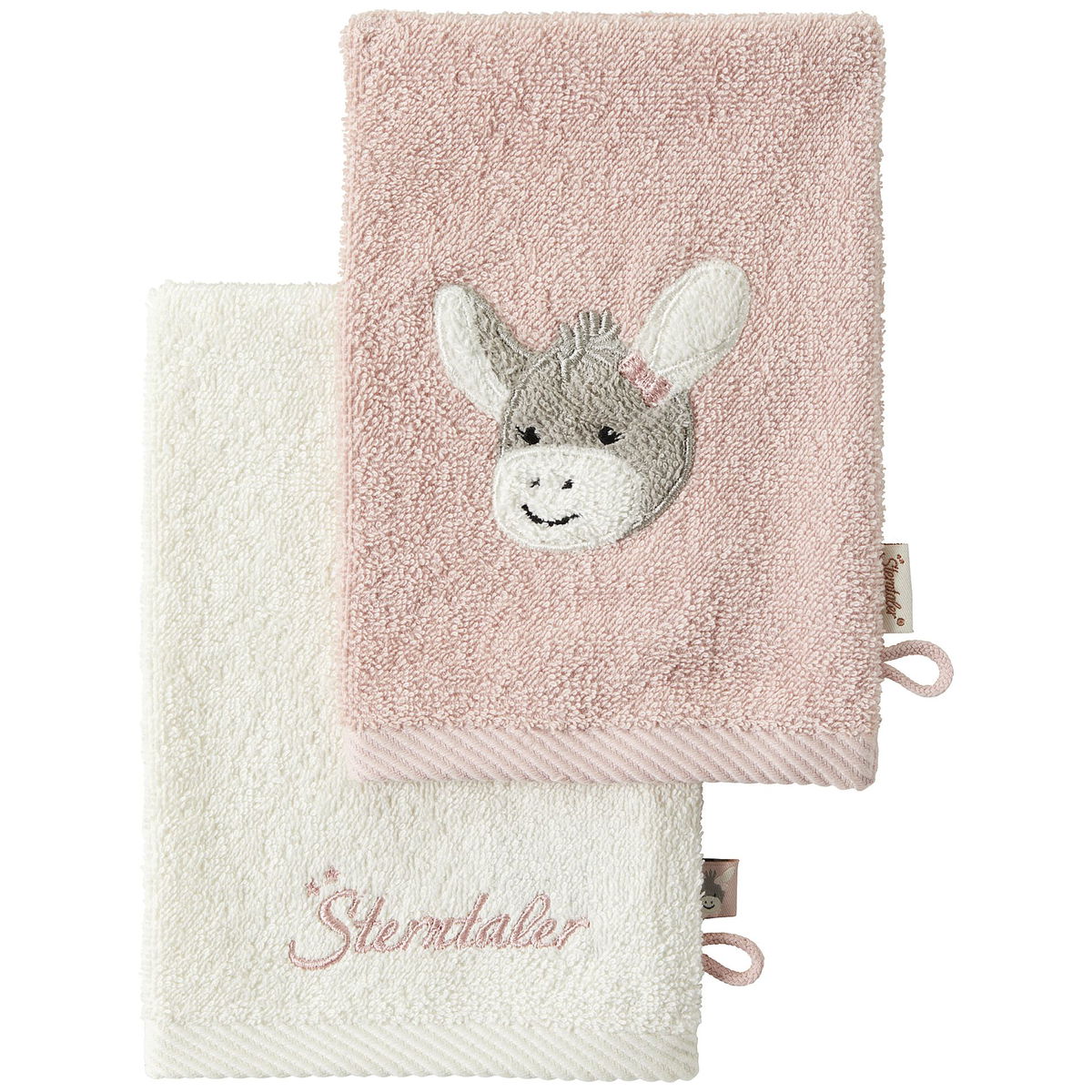 Sterntaler Lot De 2 Gants De Toilette Lion Leo - En Coton Absorbant Avec De Beaux Bords Tissés - Broderie Mignonne - Pour Bébés Et Tout-Petits - Multicolore