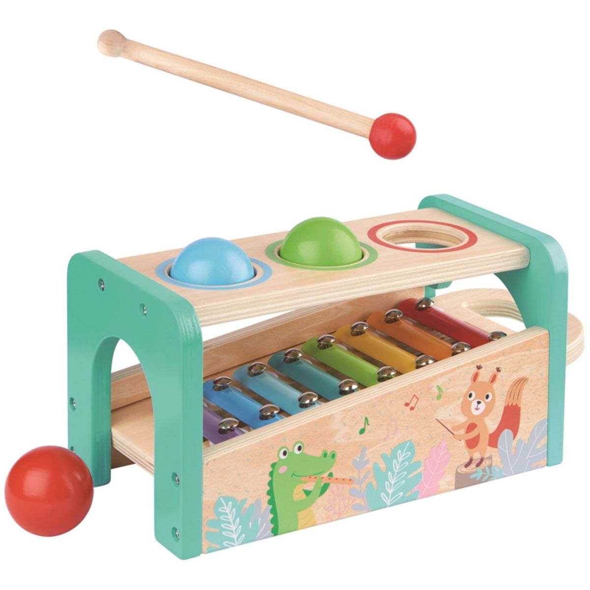 Buntes Vogel-Xylophon Spielzeug Zum Aufhängen – 8 Metallschlüssel, 48,5 Cm Lang, Für Papageien, Sittiche & Mehr