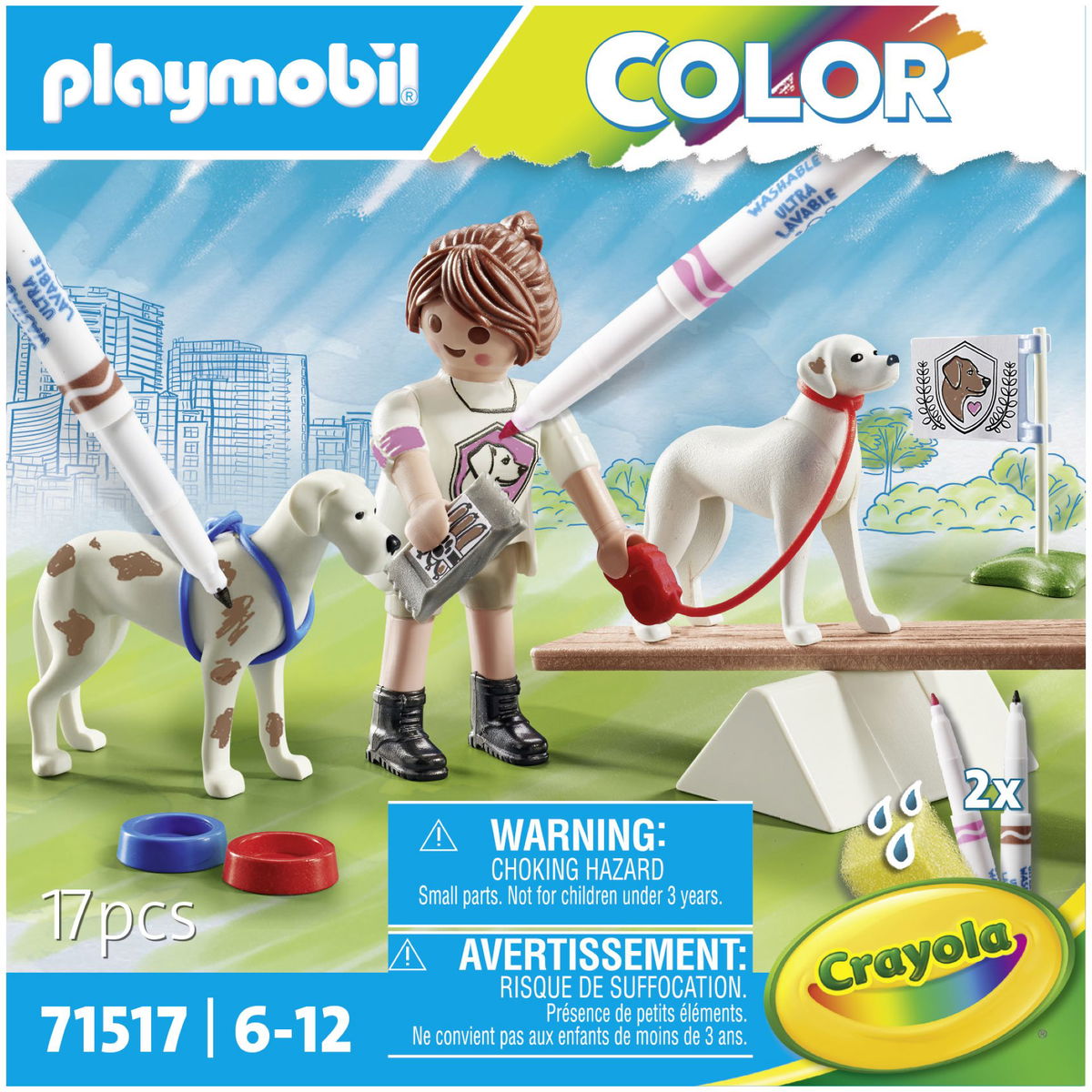 PLAYMOBIL Color Hundetraining: Kreatives Spielspaß