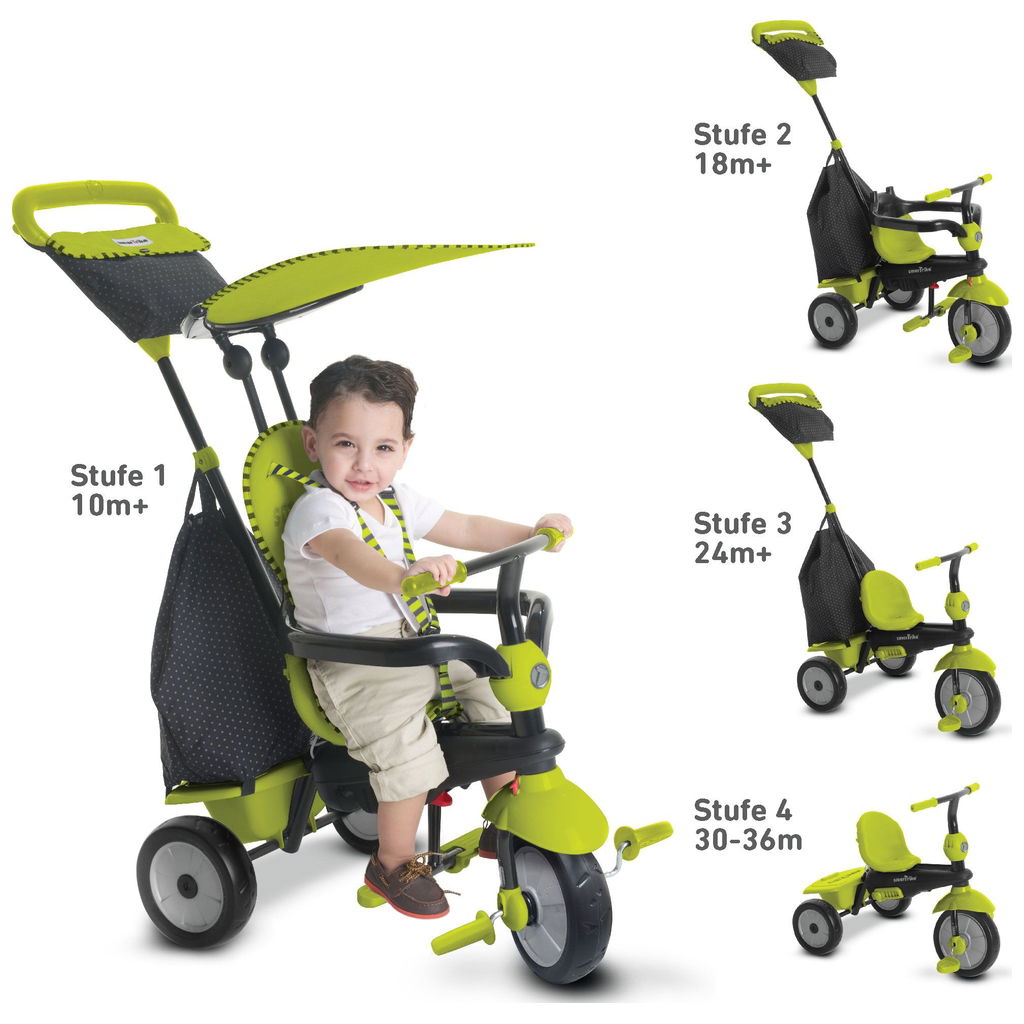 SmarTrike Dreirad Glow 4in1 Mitwachsend ab 10M+